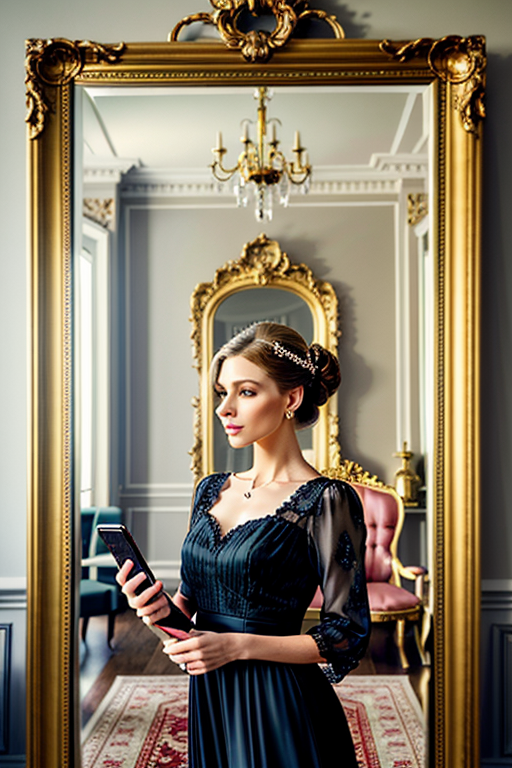 mirror photo poses girl